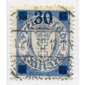 DANZIG 1934 SURCHARGE 30pf ON 35pf SHADE GREY-B...