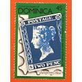 Dominica 1979 Rowland Hill 45c GB 1840 2d Blue ...