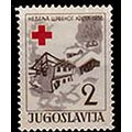 Yugoslavia 1956 Red Cross 2D MNH Stamp Buildings
