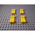 Yellow Lego Mudguards 2 x 4 (Studded) - 4 Piece...