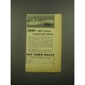 1952 Old Town Boats Advertisement - Fast Old Town Lapstrake Boat