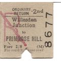 B.R.B. Edmondson Ticket - Willesden Junction to...
