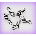 5 Pcs Shades Grey Jewellery Charm Tibetan Silve...