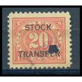 Used RD6 20c Stock Transfer Almost Very Fine WA...