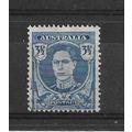 Australia.SG207 3 1/2d King George VI (Bright B...
