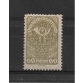 Austria.SG353 60h Posthorn (Green).Mounted Mint...
