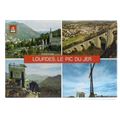 LOURDES, multiview used postcard 1984 postmark =