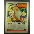 1940 Camels Cigarettes & Prince Albert Ad - Santa
