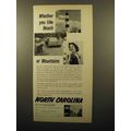 1960 North Carolina Tourism Ad - Whether You Li...