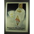 1973 Gilbey's Gin Ad - Keep Your Martinis Dry