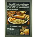 1978 Uncle Ben's Rice Ad - Complemented Turkey