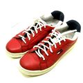 Tommy Hilfiger Red Leather Women's Sneakers Sho...
