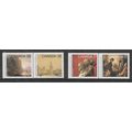 CANADA 1980 ARTS ACADAMY SG 972 / 975 SET 4 VAL...