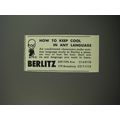 1954 Berlitz School of Languages Ad - How to keep cool in any language