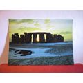 WINTER SUNSET, STONEHENGE, Wiltshire, ...unused...