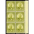 589, Mint NH 8c Perfed 10 - F-VF BLOCK OF SIX C...