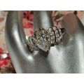 Large 12ct Pear Cut Solitaire Ring Made With Sw...