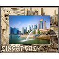 Singapore Laser Engraved Wood Picture Frame Lan...