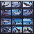 Aitutaki Cetaceans Whales Dolphins 12v 2012 MNH...