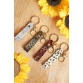 Red Dahlia Western Fashion Leather Ornament Key...