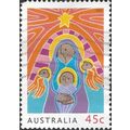 AUSTRALIA, CHRISTMAS, Madonna and Child, orange...