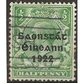 Ireland 1922 SG67 1/2d Green Fine Used.