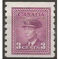 Canada 1943 SG392 3c Purple IMPERF x Perf 8 Mou...