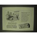1954 American Express Travelers Cheques Ad - On...