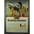 1972 Carnation Instant Breakfast Ad - Insurance