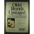 1978 Merit Cigarettes Ad - Older Brands Upstaged