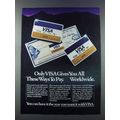1981 VISA Credit Card Ad - All These Ways To Pay