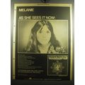 1975 Melanie As I See It Now Album Advertisement