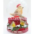 Miniature Winter Robin Snow Globe Glitter 6.5 C...