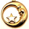 2" Crescent Moon Stars Keychain Purse/Luggage C...