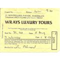 Excursion Ticket issued by Wrays Luxury Tours -...