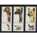 Israel Dogs 3v Tabs 1987 MNH SG#1024-1026