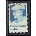 Used 1821 15c Frances Perkins Very Fine KA7904