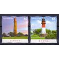 Germany 'Fluegge & Buesum Lighthouses' **/MNH 2013