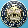 Military Veterans. Challenge Coin. Souvenir. Go...