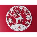 4 x Tattered Lace Die Cuts Snowglobe Reindeer
