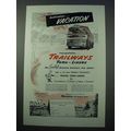 1953 Trailways Bus Ad - Destination Vacation