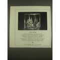 1985 Steuben Glass Ad - Sailing Crystal 8503s -...