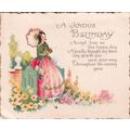 Vintage Birthday Card - A Joyous Birthday - Cri...