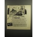 1952 French National Railroads Ad - Just arrived.. new edition