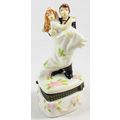 NOS Wedding Blonde Bride & Brunette Groom Porce...