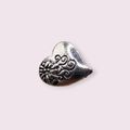 20mm Shank Buttons Love Heart With Carved Flowe...