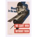 WW2 Poster Art Postcard Women in the War We Can...