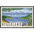 Nyasaland QEII 1964 5s blue, green, yellow & bl...