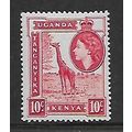KENYA UGANDA & TANYANIKA 1954 10c GIRAFFE SG 16...