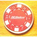 AC DELCO Poker Chip Golf Ball Marker - Red